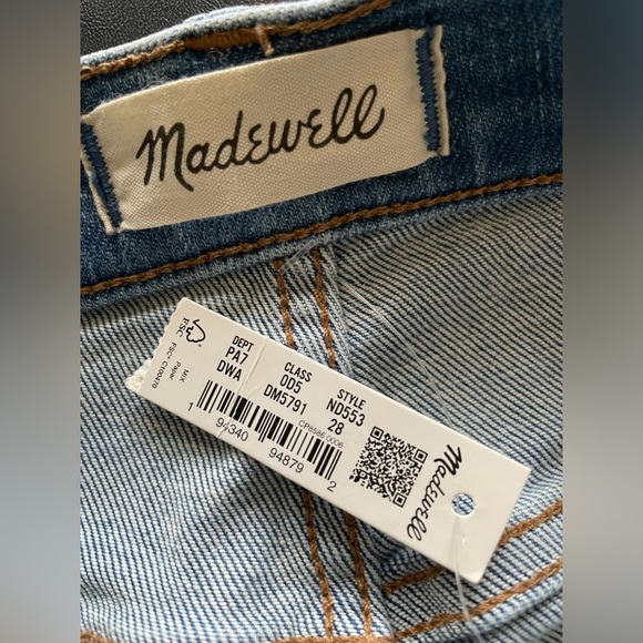 NWT Madewell Cali Demi Boot Blue Jeans Size 28 - Picture 7 of 13